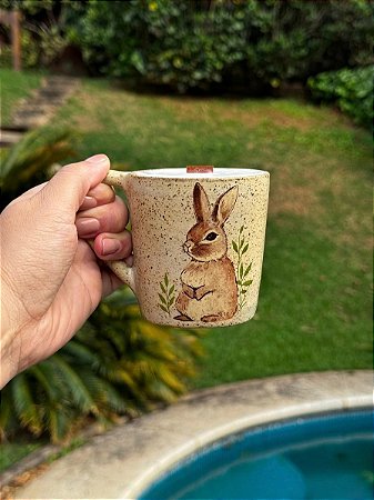 Caneca com Vela aroma de campo