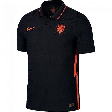 Camisa da Seleção da Holanda Preta Masculina