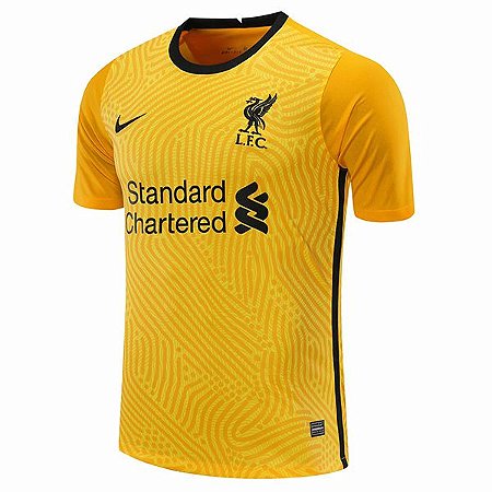 Camisa de Time Liverpool Amarela Masculina