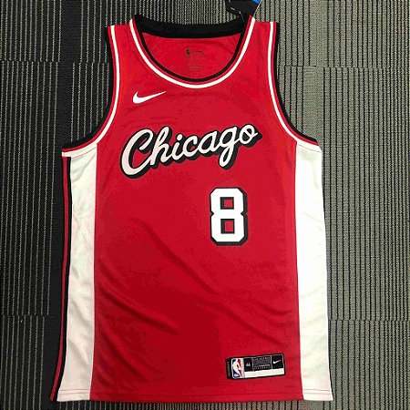 Camisa de Basquete NBA Chicago Bulls #8 LaVine