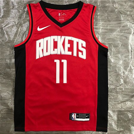 Camisa de Basquete da NBA do Houston Rockets Vermelha #11 Yao Ming