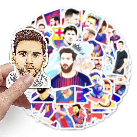 Adesivos Messi 50Peças