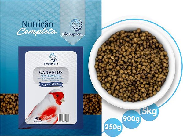 Extrusada Canários sem Pigmento com Mel Biosuprem
