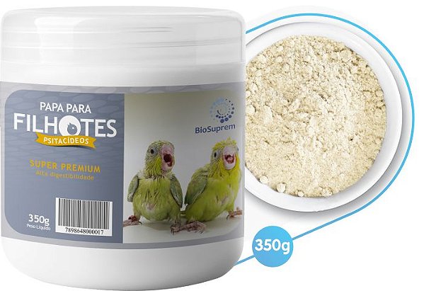 Papa para Filhotes de Psitacídeos Biosuprem