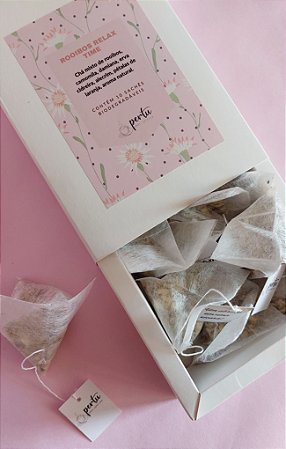Sachê piramidal Rooibos relax time biodegradável 10un