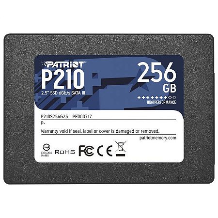 SSD PATRIOT P210 2.5" SATA III- 256GB