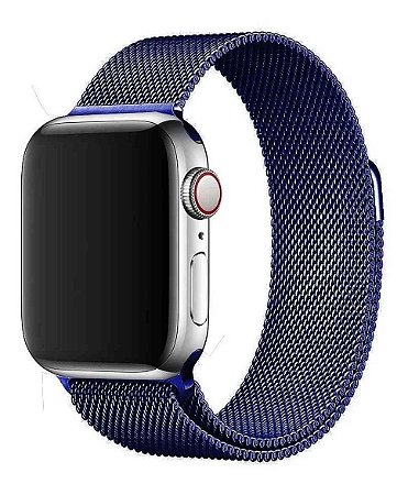 pulseira milanese azul