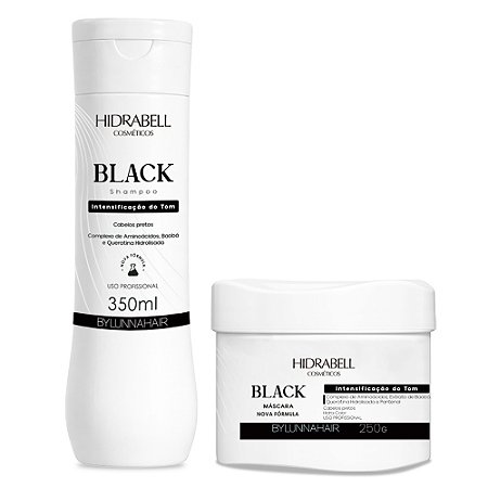 Kit Intensificador do tom Cabelos Pretos Hidrabell