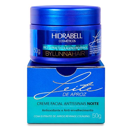 Facial Leite de Arroz Noite 50g Hidrabell