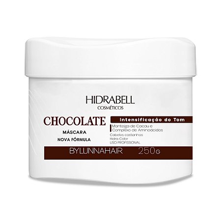 Máscara Intensificador do Tom Castanho Chocolate 250g Hidrabell