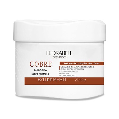 Máscara Intensificador do Tom Ruivo Cobre 250g Hidrabell