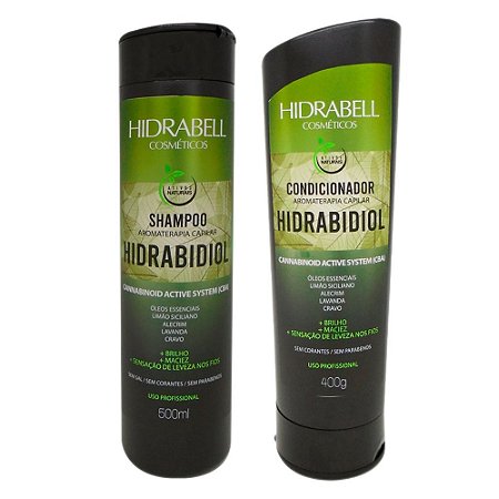 Shampoo e Condicionador Hidrabidiol Hidrabell