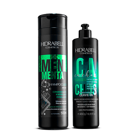 Kit Ativador de Cachos Masculino Shampoo Men e Leave-in Poderoso