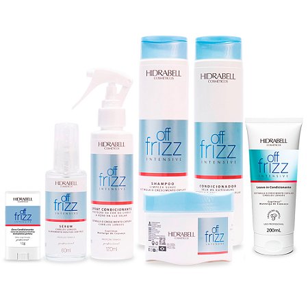 Combo Off Frizz Completo Cabelo Alinhado e Antiqueda Hidrabell