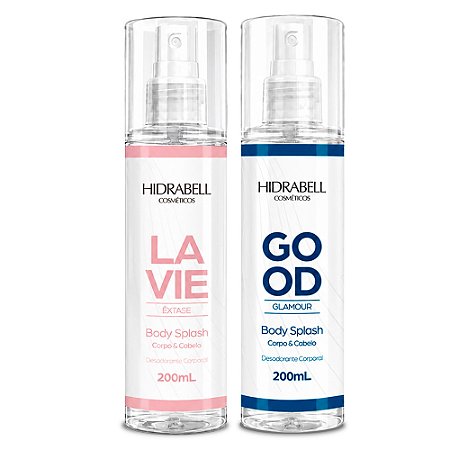 Kit 2 Body Splash Feminino Lavie e Good Hidrabell 200ml