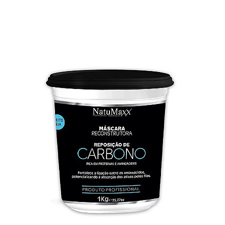 Máscara Reconstrutora Reposição de Carbono NatuMaxx 1Kg