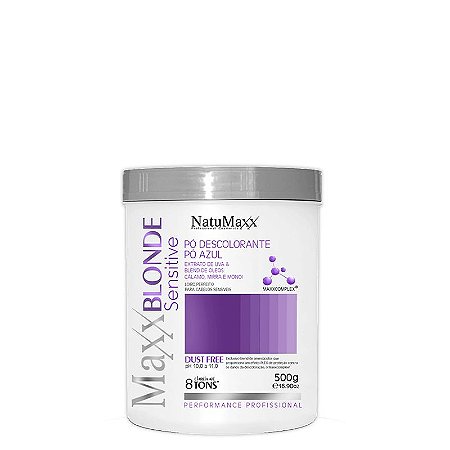 Pó Descolorante MaxxBLONDE Azul Sensitive NatuMaxx 500gr