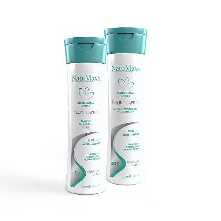 Kit Peeling - Shampoo 300ml +  Balsamo Condicionante 300ml NatuMaxx