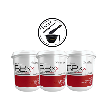 Kit Com 3 Btx BBXX - Red Hair Therapy NatuMaxx 1kg
