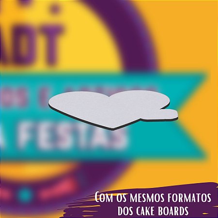 Base Para Docinhos Coração (pacote com 10pçs)
