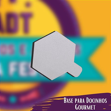 Base Para Docinhos Hexagonal (pacote com 10pçs)