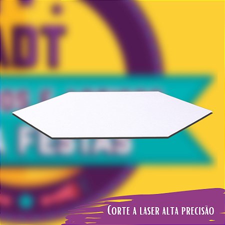 Cake Board Branco Hexagonal 3mm