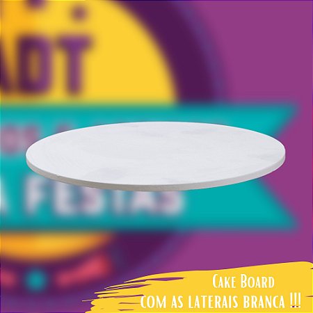 Cake Board Branco Redondo 6mm