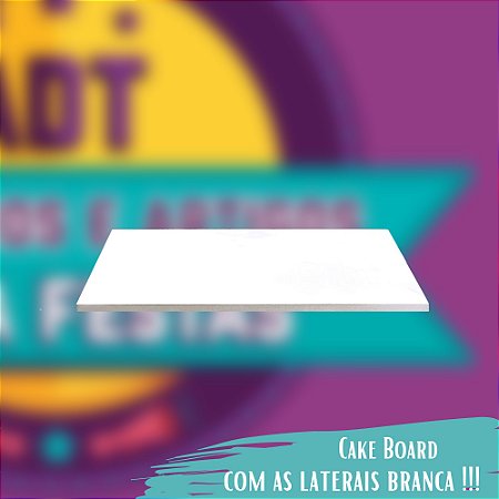 Cake Board Branco Quadrado 9mm