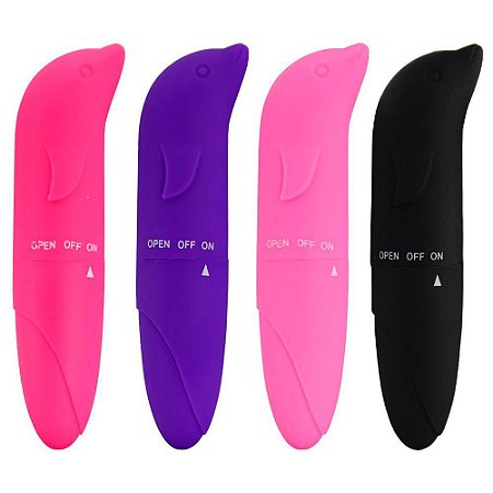 VIBRADOR PONTO G EM FORMA DE GOLFINHO COM VIBRAÇÃO ÚNICA - 6 X 3 CM