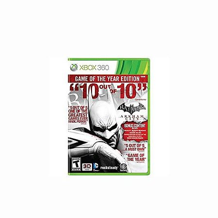 Jogo Batman Arkham city edição jogo do ano xbox 360 original