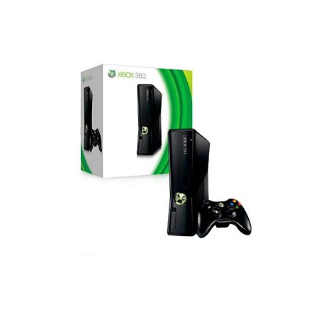 Xbox 360 Slim 4gb + 2 Controles + 2 Jogos