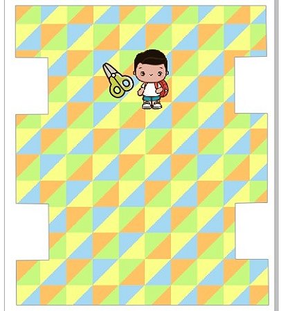 RECORTE SUBLIMADO ESTOJO MENINO 5 UNIDADES