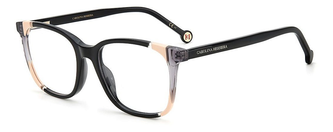 Óculos de grau Feminino Carolina Herrera CH 0065 KDX 5217 -Blacknude