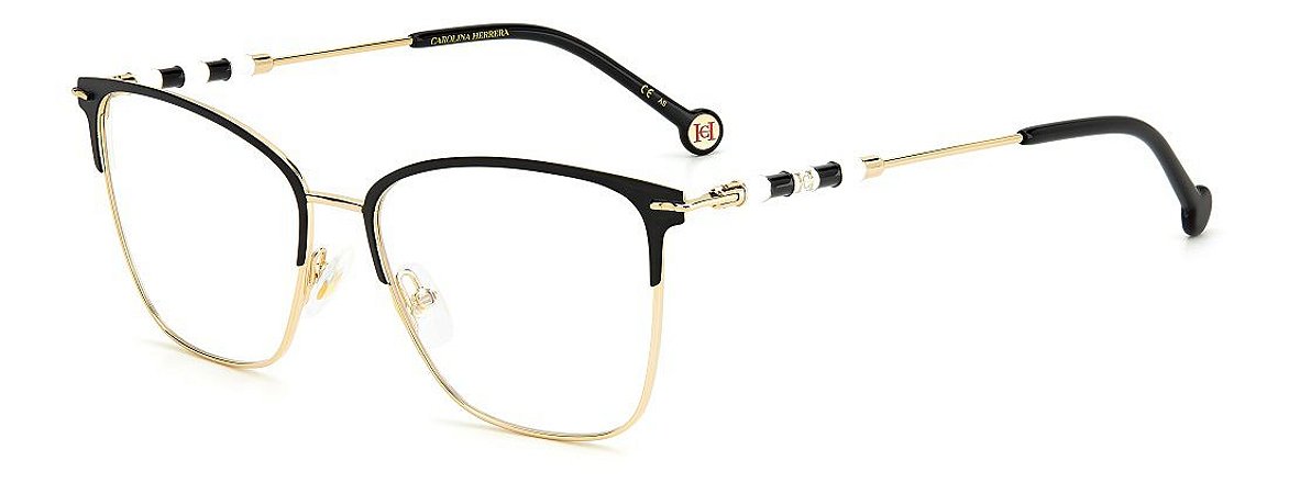 Óculos de grau Feminino Carolina Herrera CH 0040 RHL 5416 - Gold Blck