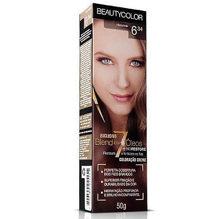 Beauty Color Coloração Creme 634 Chocolate 50g
