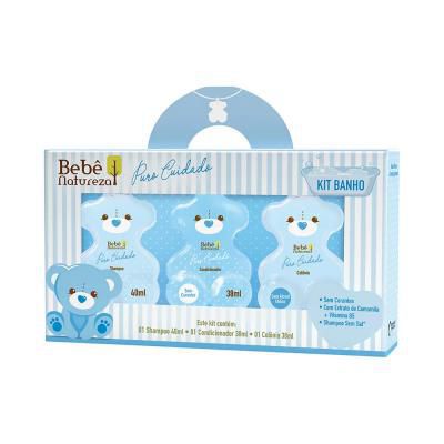 Bebe Natureza Kit Shampoo + Condicionador + Colônia Puro Cuidado para Meninos 116ml