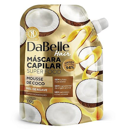 DaBelle Máscara Superfood Mousse de Coco 100g