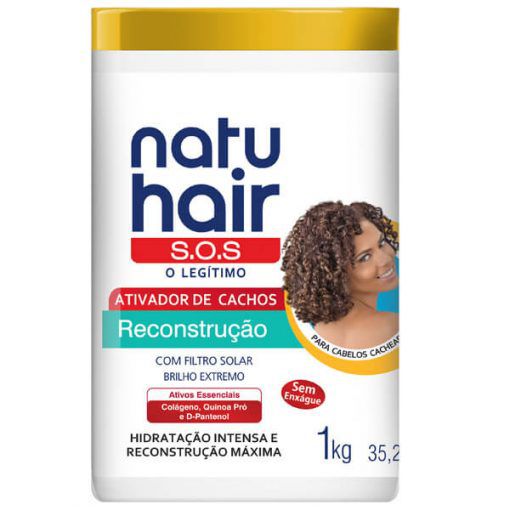 Natu Hair S.O.S Ativador de Cachos Reconstrução 1Kg