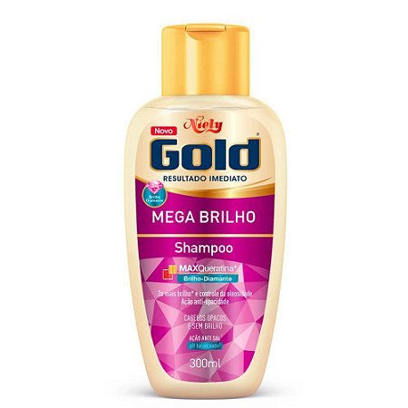 Niely Gold Shampoo Mega Brilho 300mL