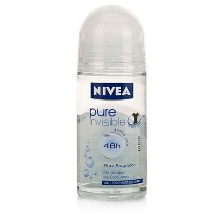 Nivea Desodorante Roll-on Pure Invisible Feminino 50mL