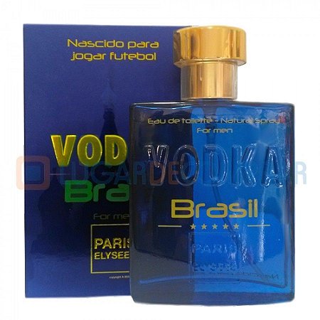 Paris Elysees Eau de Toilette Vodka Brasil For Men Azul 100 mL