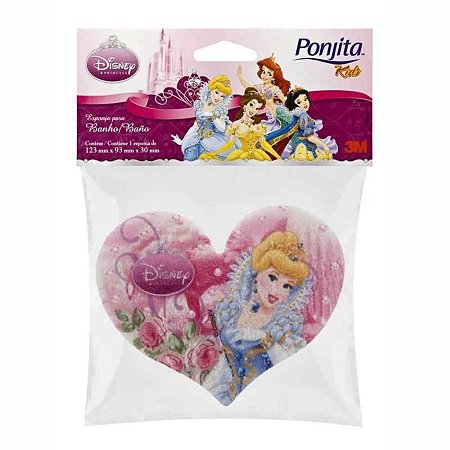 Ponjita Esponja Banho Kids Princesas