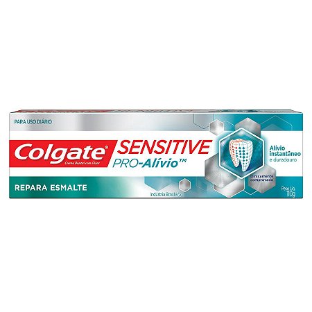Colgate Creme Dental para dentes sensíveis Colgate Sensitive Pro-Alívio Repara Esmalte 110g