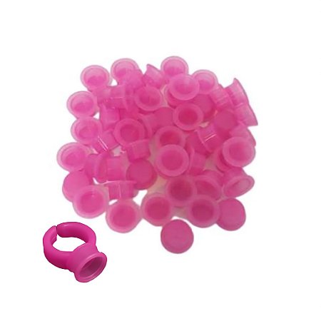 Batoque Descartável Rosa 50un + anel rosa