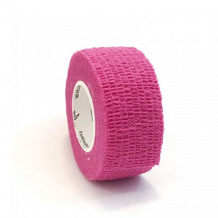 Fita Elástica Bandagem 2,5cm-Rosa