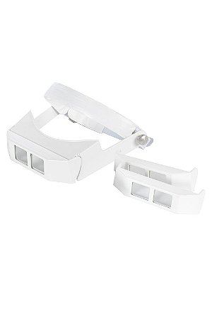 Lupa de Pala Visor Articulado com Jogo de 3 Lentes