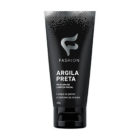 Argila Preta Máscara Limpeza Facial Fashion 30g