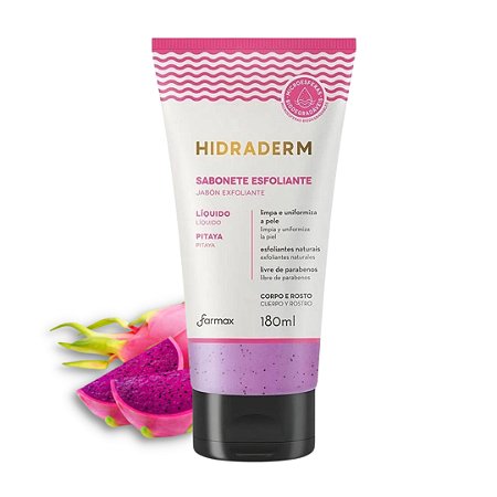 Sabonete Líquido Esfoliante Hidraderm - Pitaya - 180ml