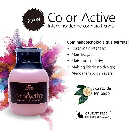 Color Active Intensificador de Cor para Henna Lu Brandão - 65ml.