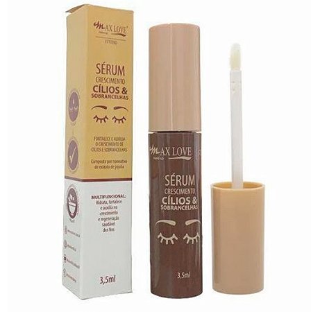 Sérum Crescimento Cílios e Sobrancelhas Max Love 3,5ml.